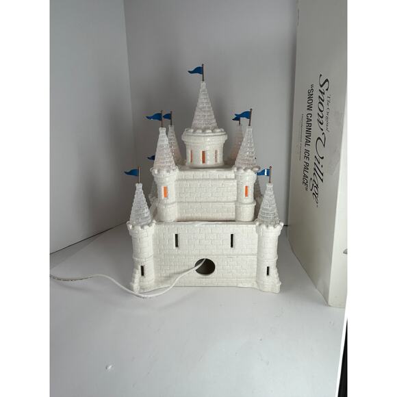 Department 56 Snow Carnival Ice Palace Snow Village lighted building w box - Picture 9 of 13